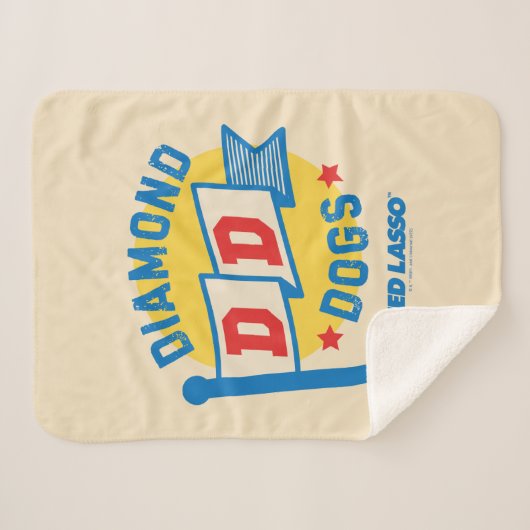 Ted Lasso | Diamond Hogs Pennant Graphic Sherpadecke (Vorderseite (Horizontal))