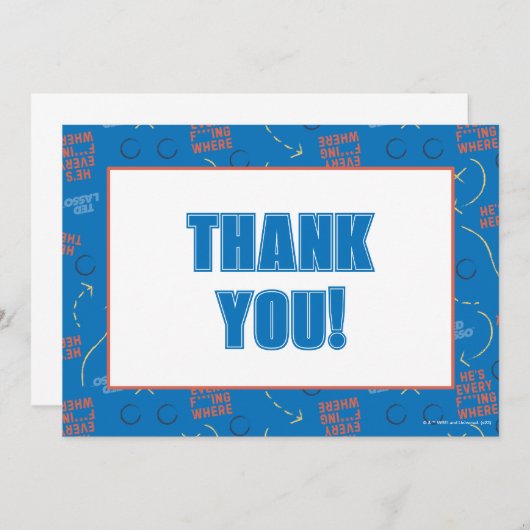 Ted Lasso | Er ist hier, er ist dort, wo Playbook Mitteilungskarte (Vorne/Hinten)