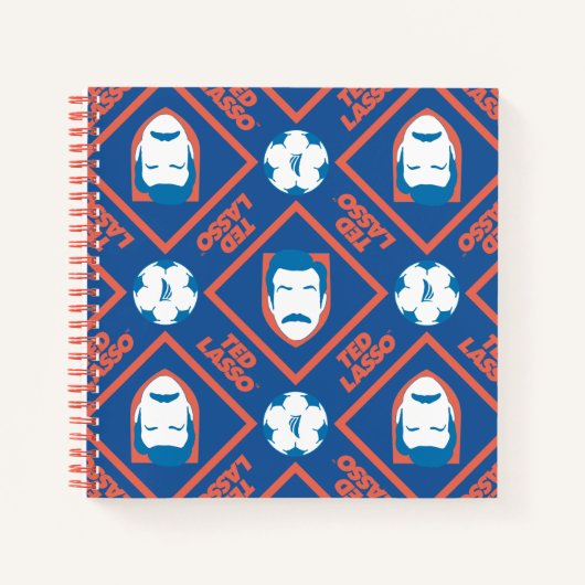Ted Lasso | Face and Ball Diamond Pattern Notizblock (Vorderseite)