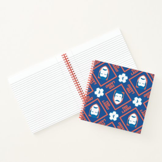 Ted Lasso | Face and Ball Diamond Pattern Notizblock (Innenseite)