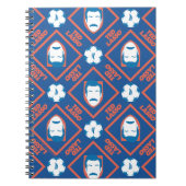 Ted Lasso | Face and Ball Diamond Pattern Notizblock (Vorderseite)