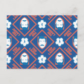 Ted Lasso | Face and Ball Diamond Pattern Postkarte (Vorderseite)