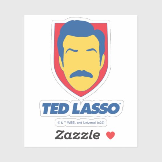 Ted Lasso | Face Icon Aufkleber (Blatt)