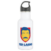 Ted Lasso | Face Icon Edelstahlflasche (Vorderseite)