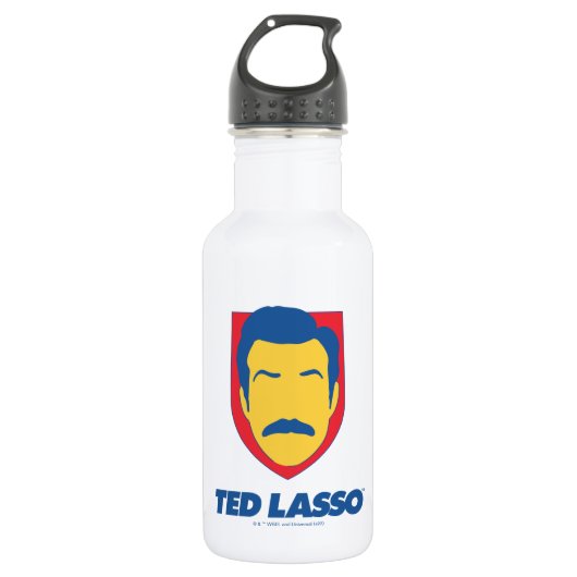 Ted Lasso | Face Icon Edelstahlflasche (Vorderseite)