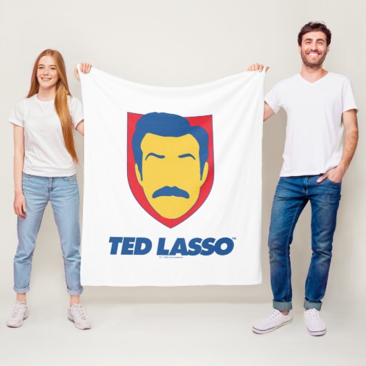 Ted Lasso | Face Icon Fleecedecke (Beispiel)