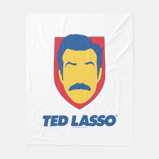 Ted Lasso | Face Icon Fleecedecke (Vorderseite)