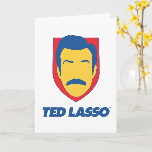 Ted Lasso | Face Icon Karte (Gelbe Blume)
