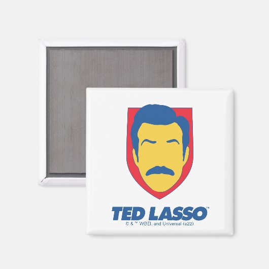Ted Lasso | Face Icon Magnet (Vorderseite/Rückseite)