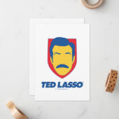 Ted Lasso | Face Icon Mitteilungskarte (Vorderseite/Rückseite Beispiel)