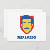 Ted Lasso | Face Icon Postkarte (Vorne/Hinten)