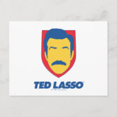 Ted Lasso | Face Icon Postkarte (Vorderseite)