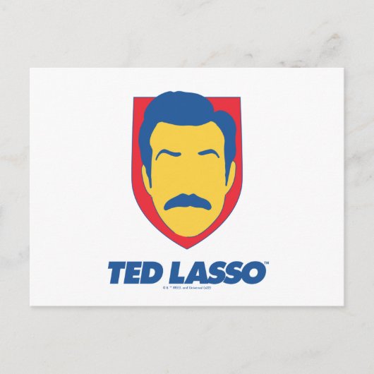Ted Lasso | Face Icon Postkarte (Vorderseite)