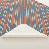 Ted Lasso | Fútbol is Life Stripe Pattern Sherpadecke (3/4)