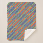Ted Lasso | Fútbol is Life Stripe Pattern Sherpadecke (Vorderseite)