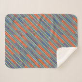 Ted Lasso | Fútbol is Life Stripe Pattern Sherpadecke (Vorderseite (Horizontal))
