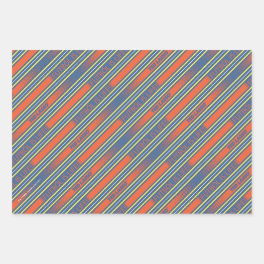 Ted Lasso | Fútbol ist Lebensstreifenmuster Geschenkpapier Set (Vorderseite 3)