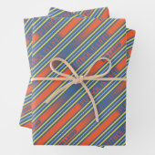 Ted Lasso | Fútbol ist Lebensstreifenmuster Geschenkpapier Set (Beispiel)