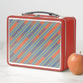 Ted Lasso | Fútbol ist Lebensstreifenmuster Metall Brotdose (Beispiel)