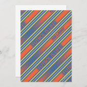 Ted Lasso | Fútbol ist Lebensstreifenmuster Mitteilungskarte (Vorne/Hinten)