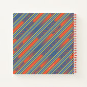 Ted Lasso | Fútbol ist Lebensstreifenmuster Notizblock (Rückseite)