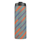 Ted Lasso | Fútbol ist Lebensstreifenmuster Thermosbecher (Vorderseite)