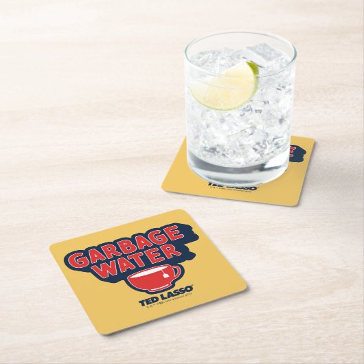 Ted Lasso | Garbage Water Tea Graphic Rechteckiger Pappuntersetzer (Vor Ort)