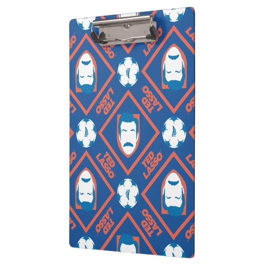 Ted Lasso | Gesichts- und Kugelmuster Klemmbrett (Links)