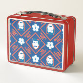 Ted Lasso | Gesichts- und Kugelmuster Metall Brotdose (Rückseite)