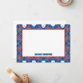 Ted Lasso | Gesichts- und Kugelmuster Mitteilungskarte (Vorderseite/Rückseite Beispiel)