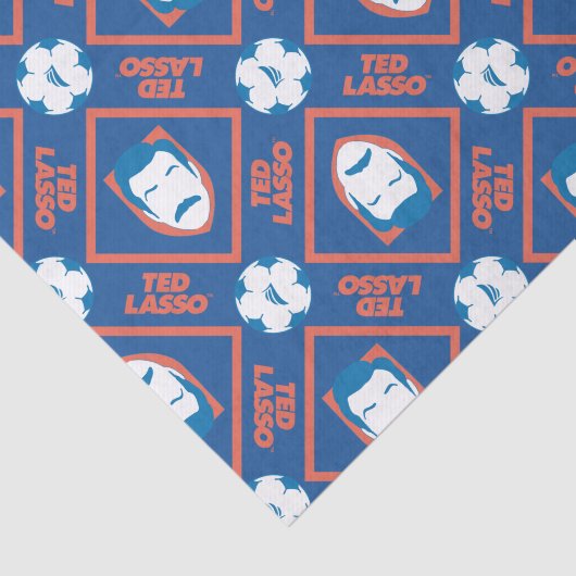 Ted Lasso | Gesichts- und Kugelmuster Seidenpapier (Ausschnitt)