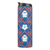 Ted Lasso | Gesichts- und Kugelmuster Thermosbecher (Nach rechts gedreht)