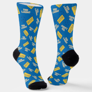 Ted Lasso Glaube Sign and Ball Toss Muster Soc Socken