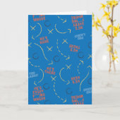 Ted Lasso | He's Here He's There Playbook Pattern Karte (Gelbe Blume)