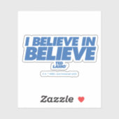 Ted Lasso | Ich glaube an glauben Aufkleber (Blatt)