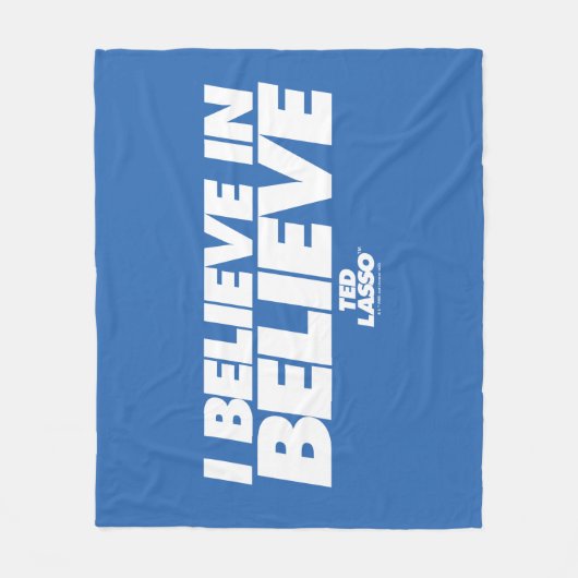 Ted Lasso | Ich glaube an glauben Fleecedecke (Vorderseite)