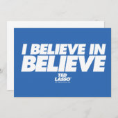 Ted Lasso | Ich glaube an glauben Mitteilungskarte (Vorne/Hinten)