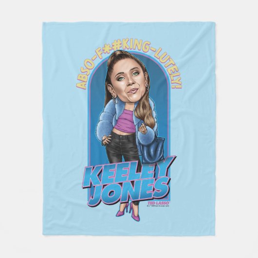 Ted Lasso | Keeley Jones Bobblehead Fleecedecke (Vorderseite)