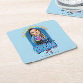 Ted Lasso | Keeley Jones Bobblehead Rechteckiger Pappuntersetzer (angewinkelt)