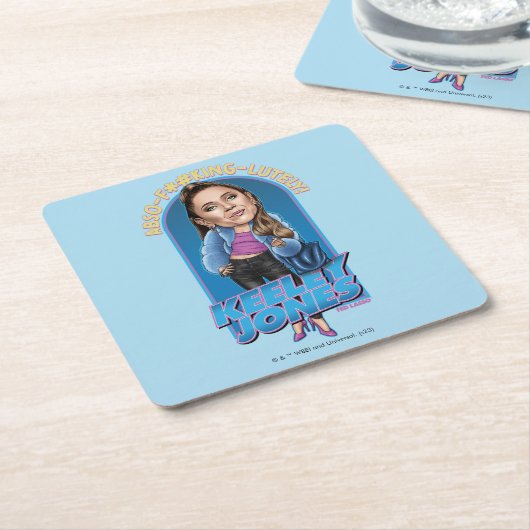 Ted Lasso | Keeley Jones Bobblehead Rechteckiger Pappuntersetzer (angewinkelt)