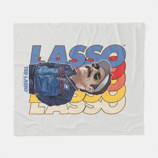Ted Lasso | Lasso Bobblehead Fleecedecke (Vorderseite (Horizontal))