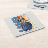 Ted Lasso | Lasso Bobblehead Rechteckiger Pappuntersetzer (angewinkelt)