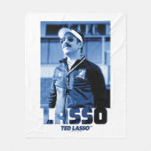 Ted Lasso | Lasso Foto Portrait Graphic Fleecedecke (Vorderseite)