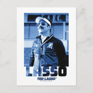 Ted Lasso   Lasso Photo Portrait Graphic Postkarte
