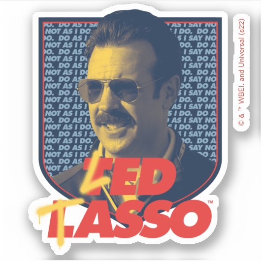 Ted Lasso | Led Tasso Abzeichen Aufkleber (Vorderseite)