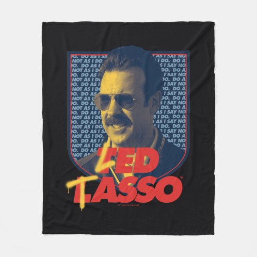 Ted Lasso | Led Tasso Abzeichen Fleecedecke (Vorderseite)
