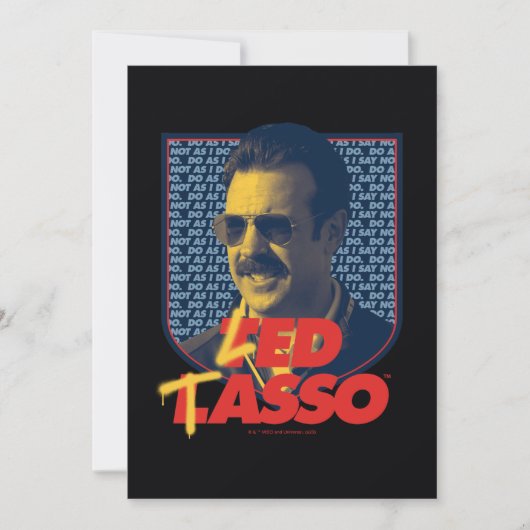 Ted Lasso | Led Tasso Abzeichen Mitteilungskarte (Vorderseite)