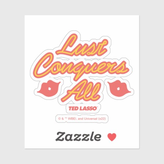 Ted Lasso | Lust Conquques All Aufkleber (Blatt)