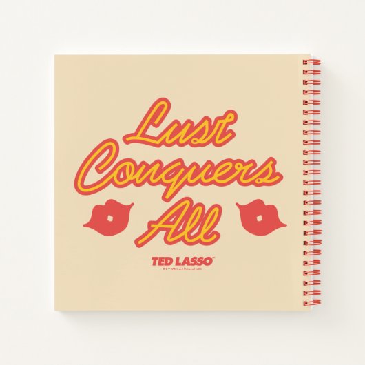 Ted Lasso | Lust Conquques All Notizblock (Rückseite)