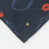 Ted Lasso | Muster für Tee und Biscuit-Symbol Fleecedecke (Ecke)